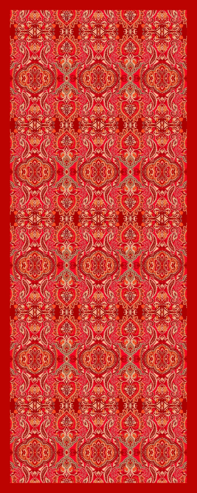 Desenli Kraş Şal B-3061-17 - Venosa Scarf Şal
