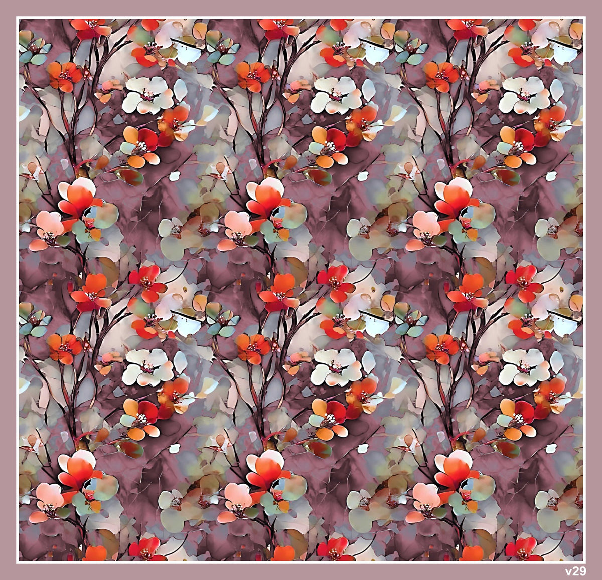 Dijital Soft Eşarp V-5566-11 - Venosa Scarf Eşarp