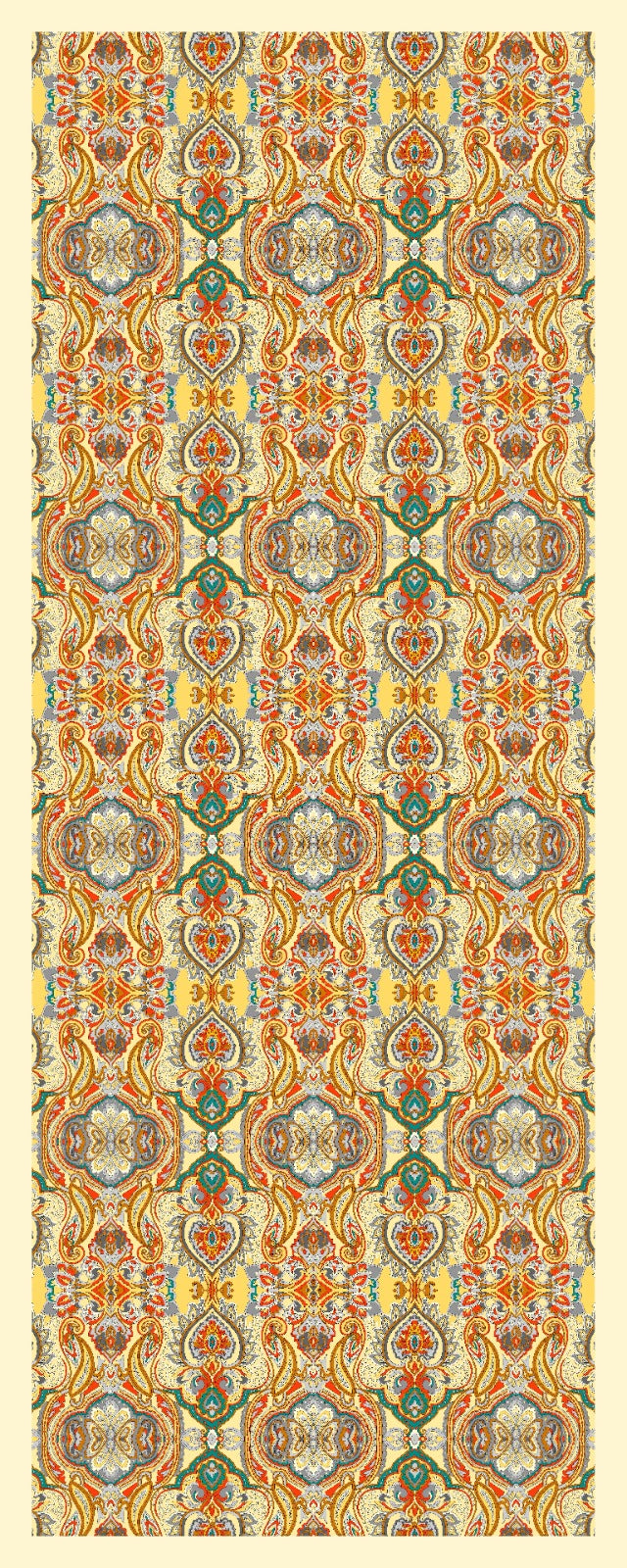 Desenli Kraş Şal B-3061-11 - Venosa Scarf Şal