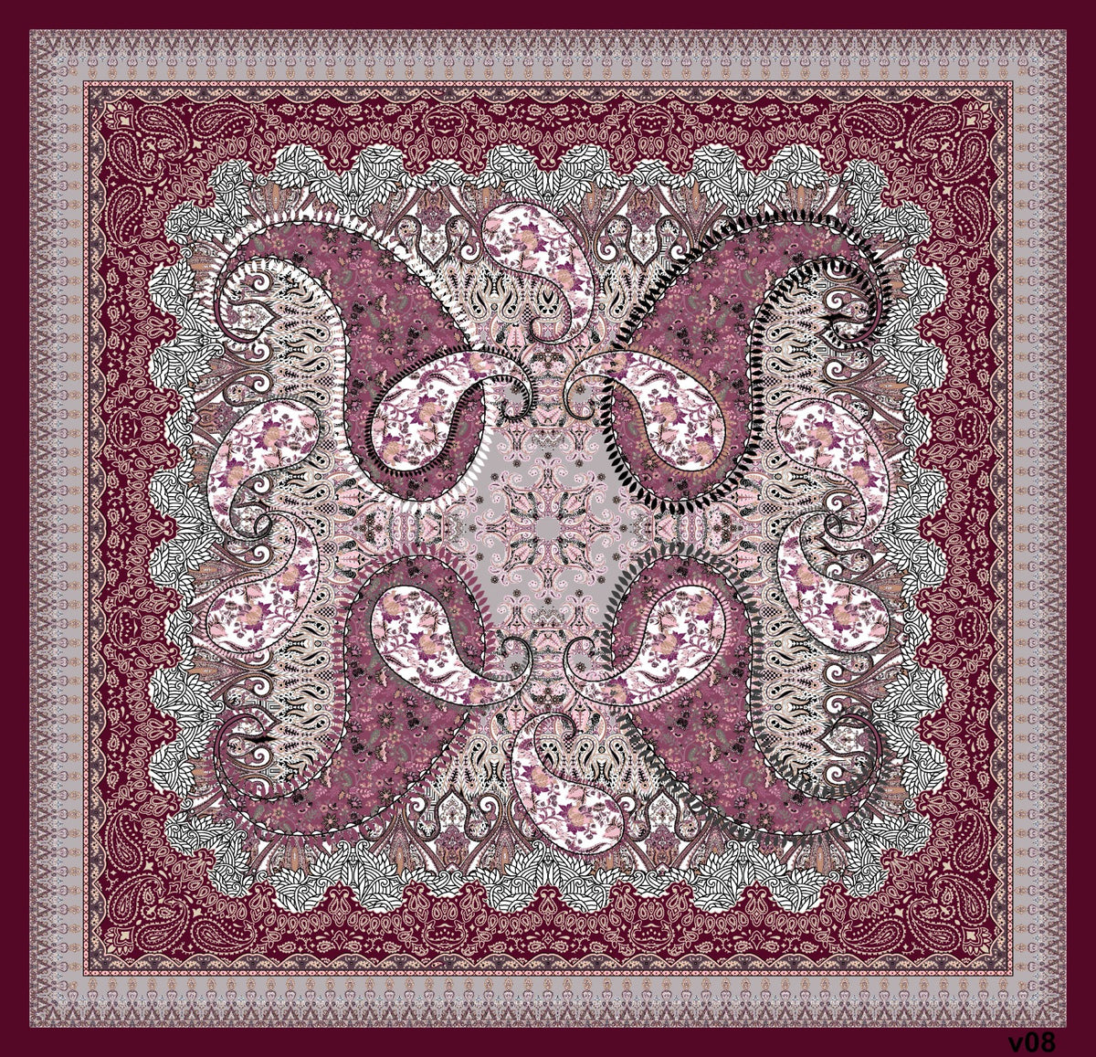 Dijital Soft Eşarp V-5563-11 - detay