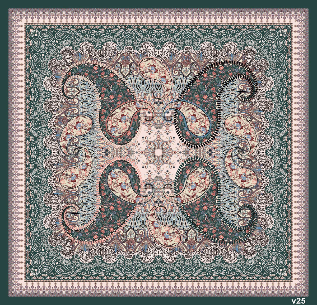 Dijital Soft Eşarp V-5563-13 - Venosa Scarf Eşarp