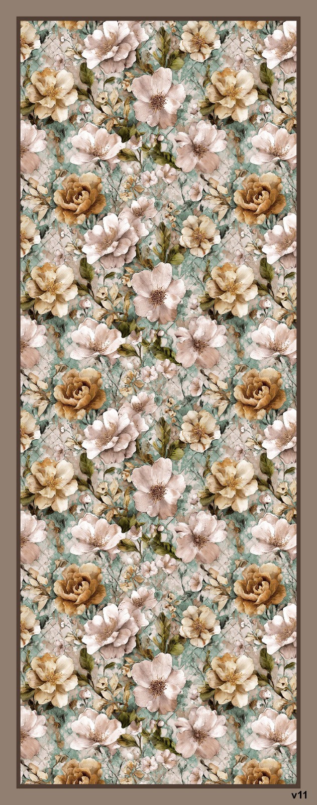 Desenli Kraş Şal B-3053-19 - Venosa Scarf Şal