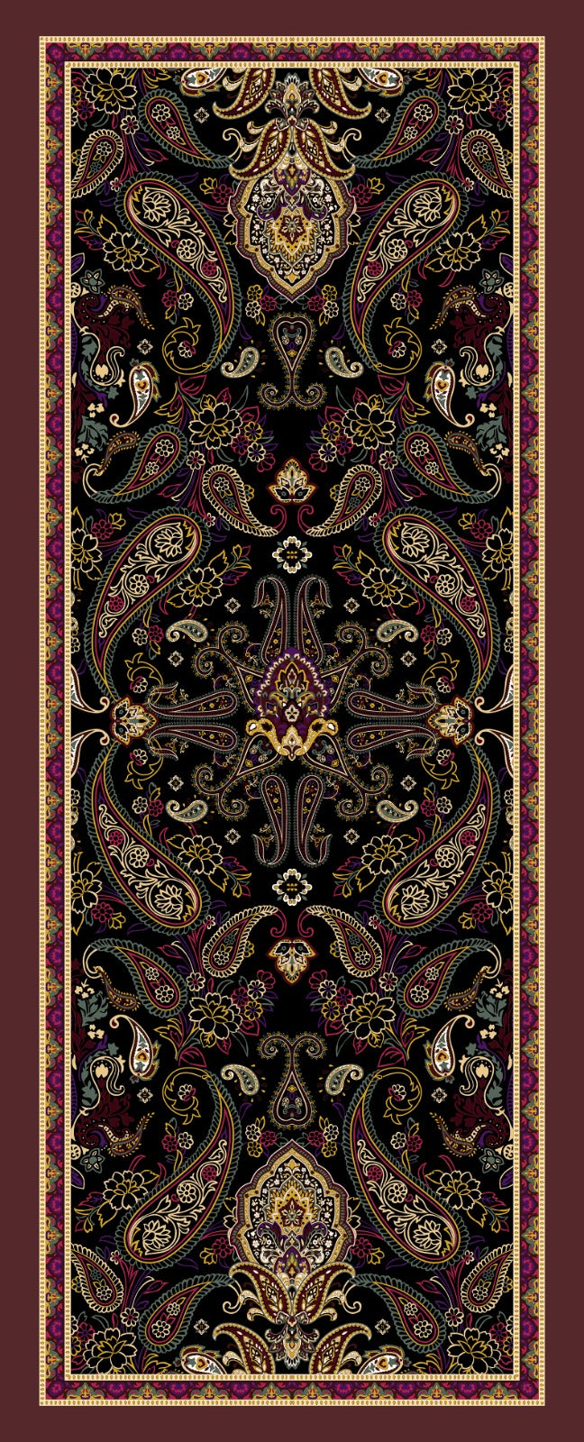 Dijital Soft Şal V-5522-02 - Venosa Scarf Şal