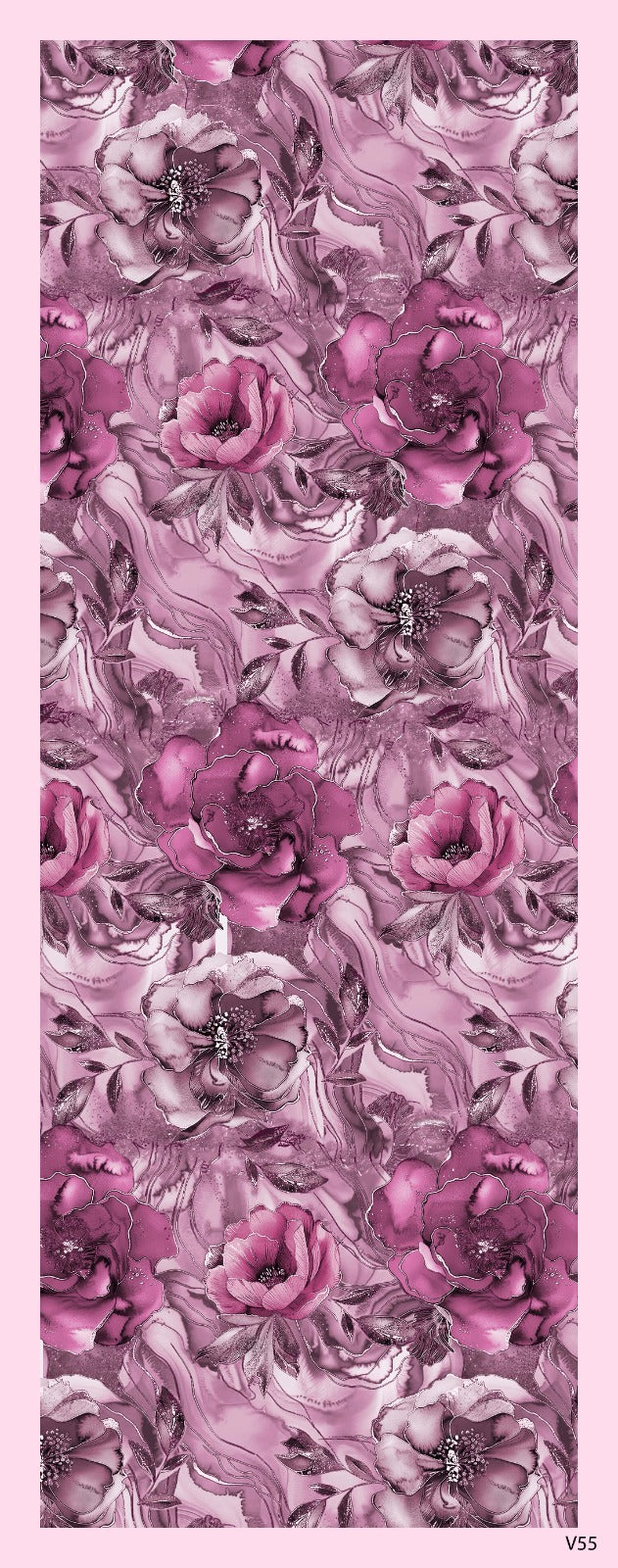Desenli Kraş Şal B-3055-08 - Venosa Scarf Şal