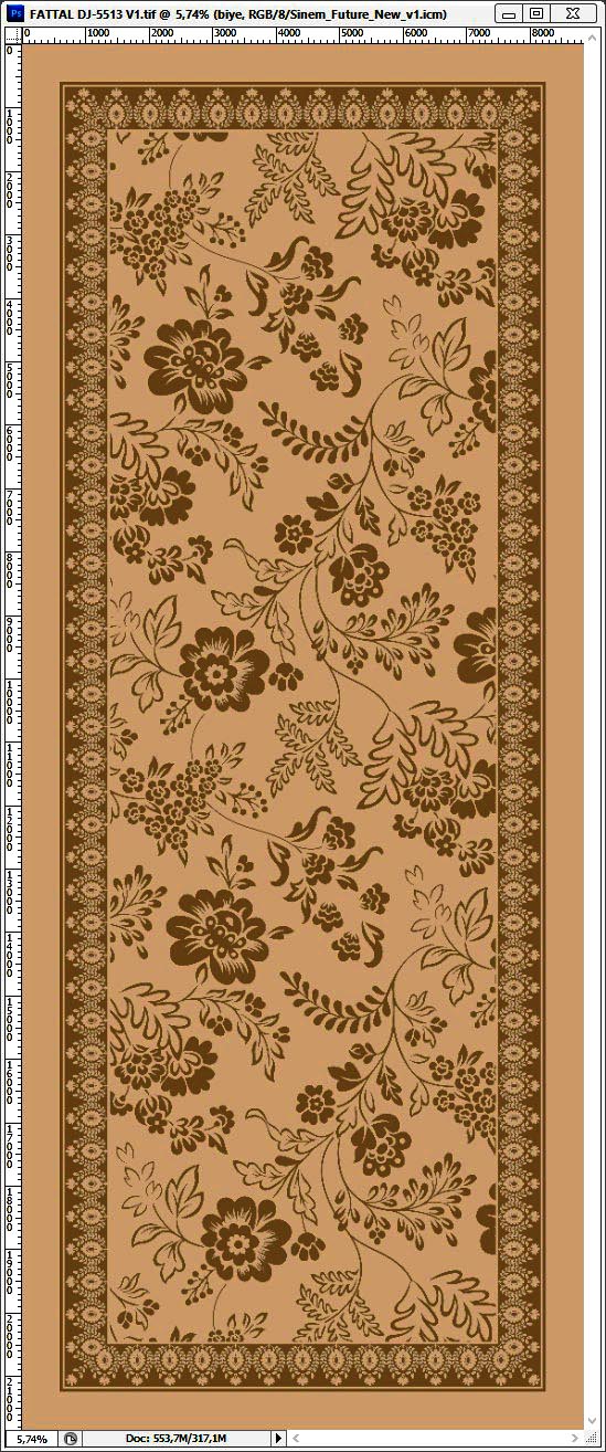 Dijital Soft Şal V-5505-15 - detay