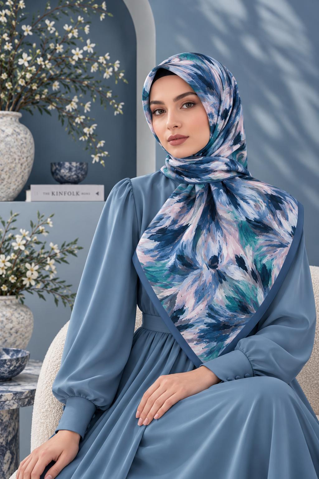 Dijital Soft Eşarp V-7213-12