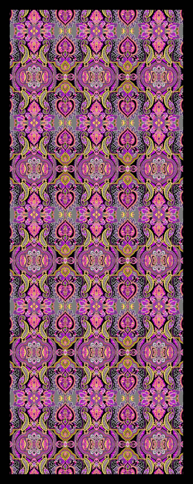 Desenli Kraş Şal B-3061-14 - Venosa Scarf Şal
