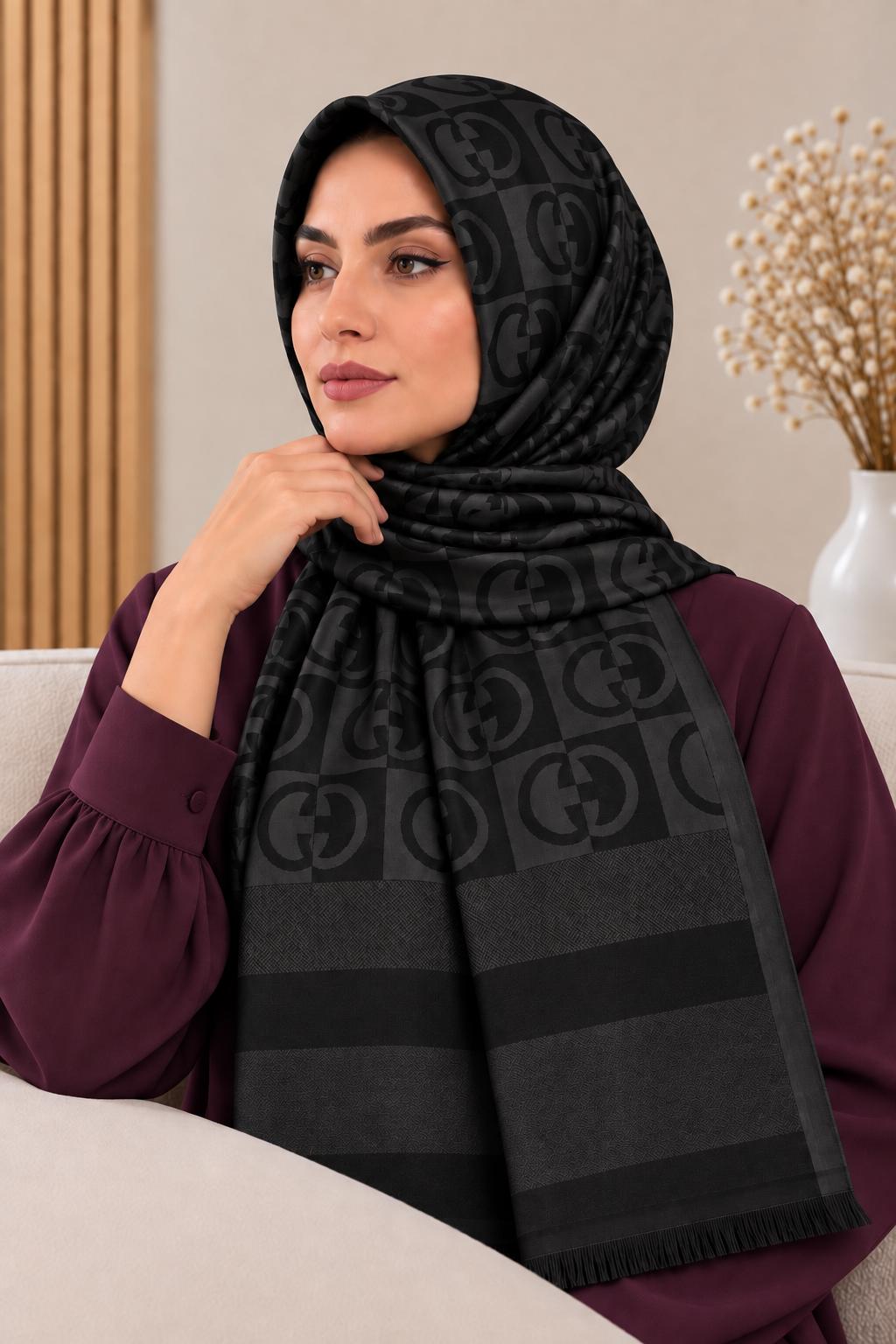 Çift Taraflı Viskon Şal Ç-1034-01