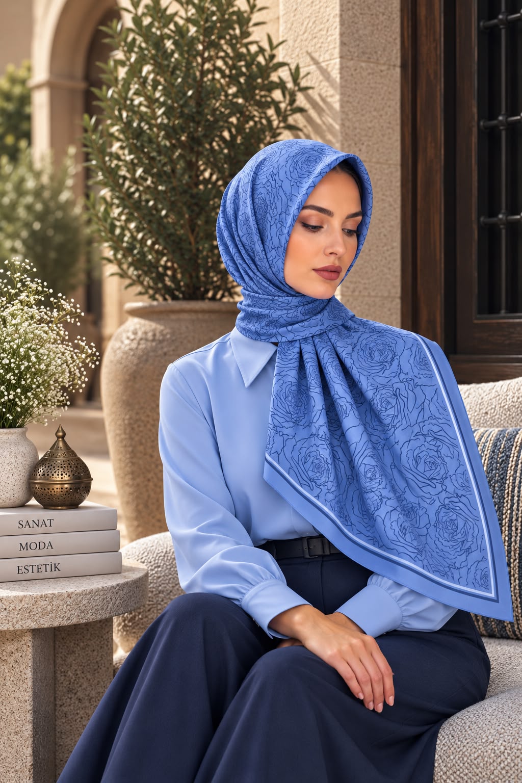 Dijital Soft Eşarp V-7212-08