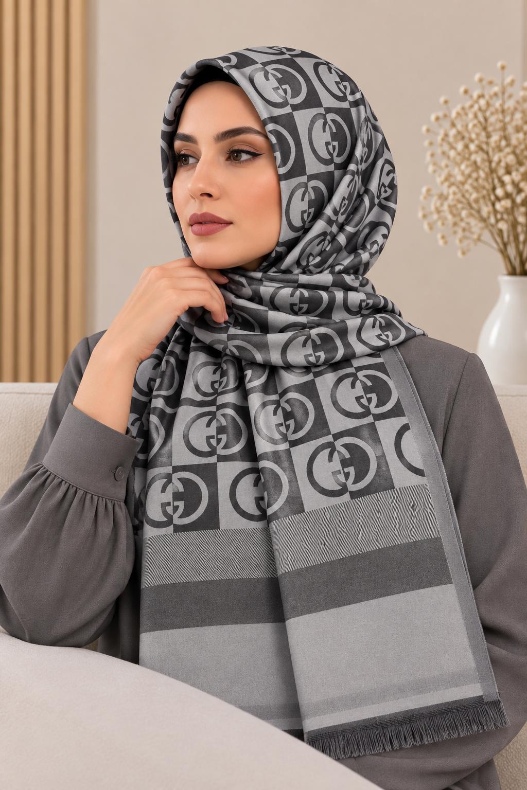 Çift Taraflı Viskon Şal Ç-1034-06
