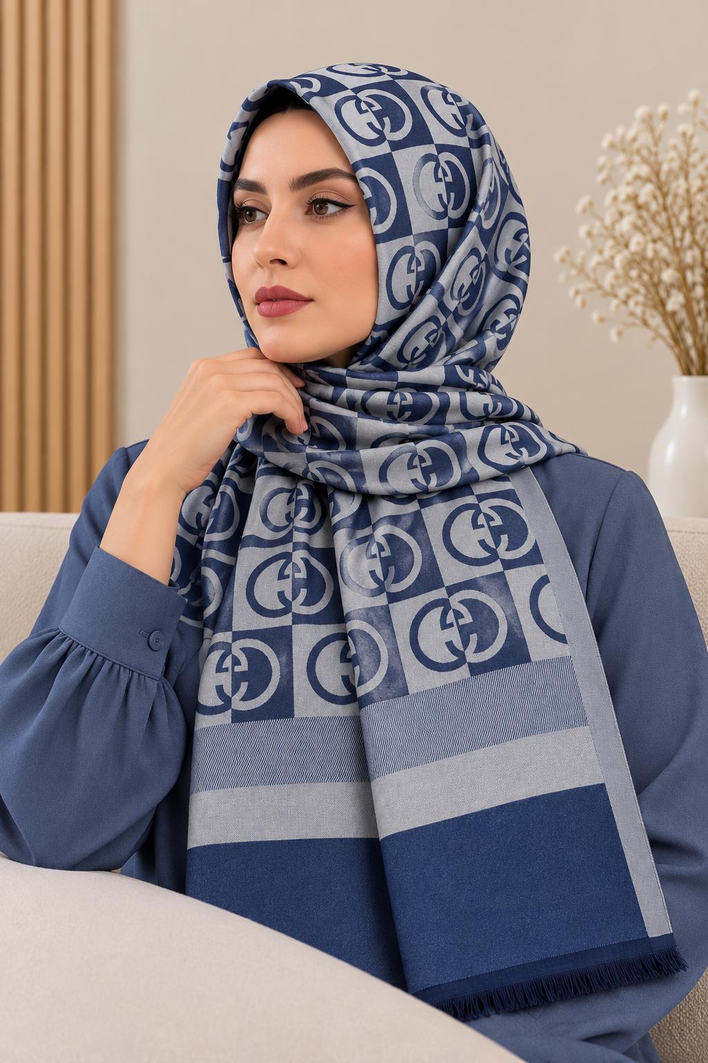 Çift Taraflı Viskon Şal Ç-1034-07