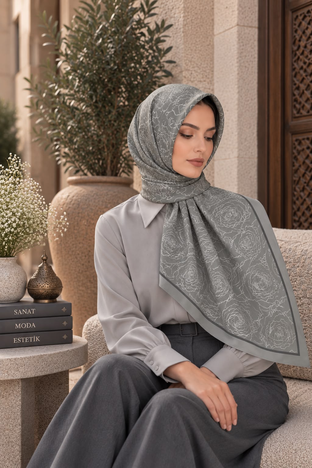 Dijital Soft Eşarp V-7212-10
