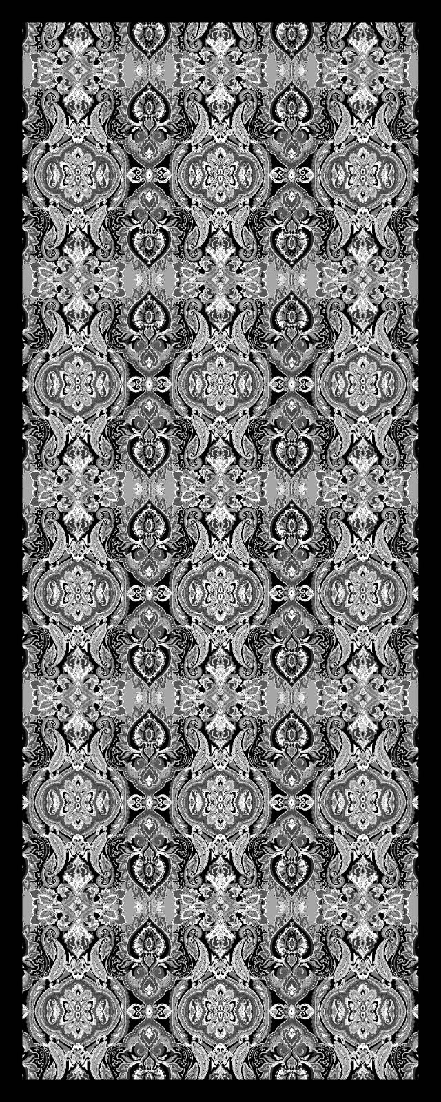 Desenli Kraş Şal B-3061-01 - Venosa Scarf Şal