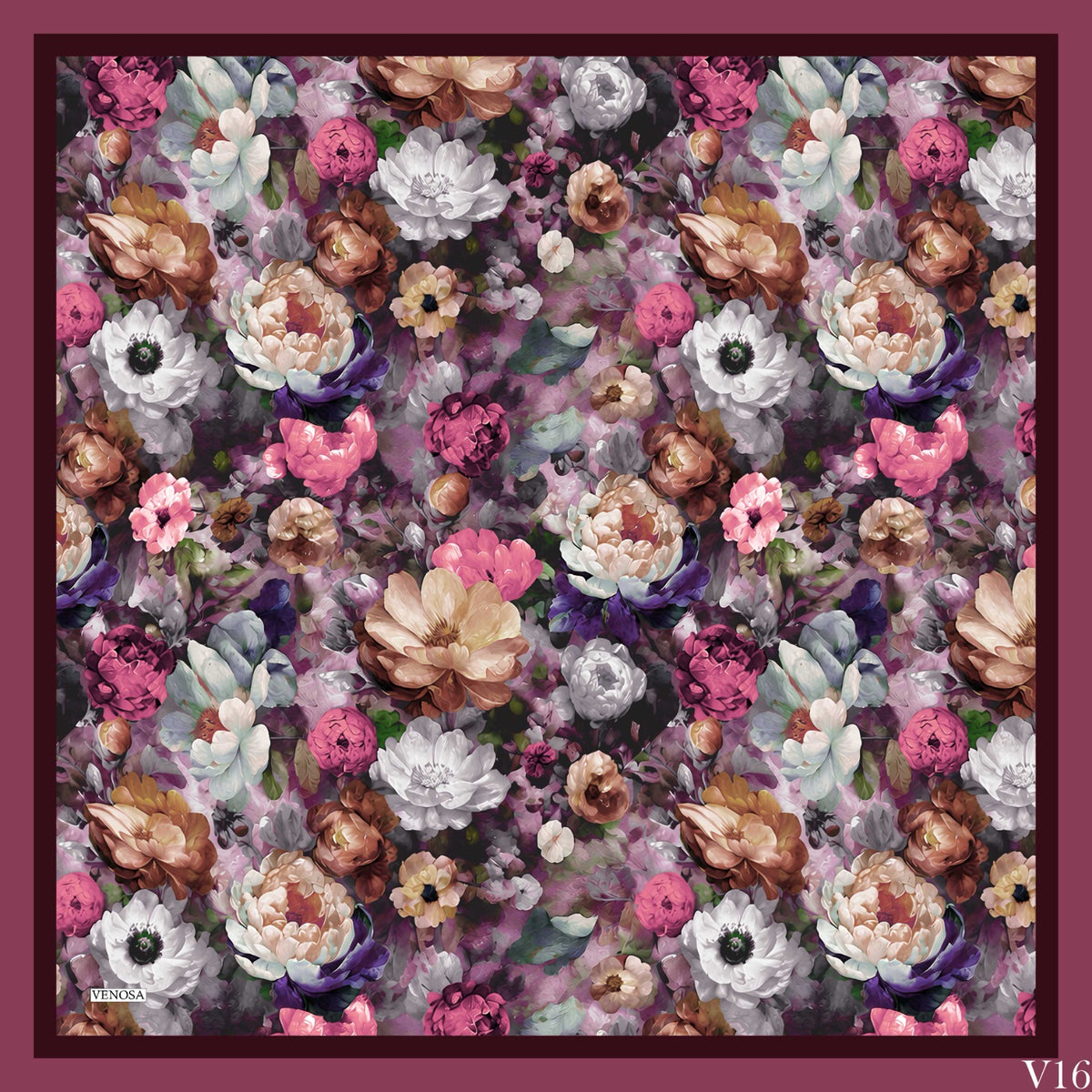Dijital Soft Eşarp V-5572-01 - Venosa Scarf Eşarp