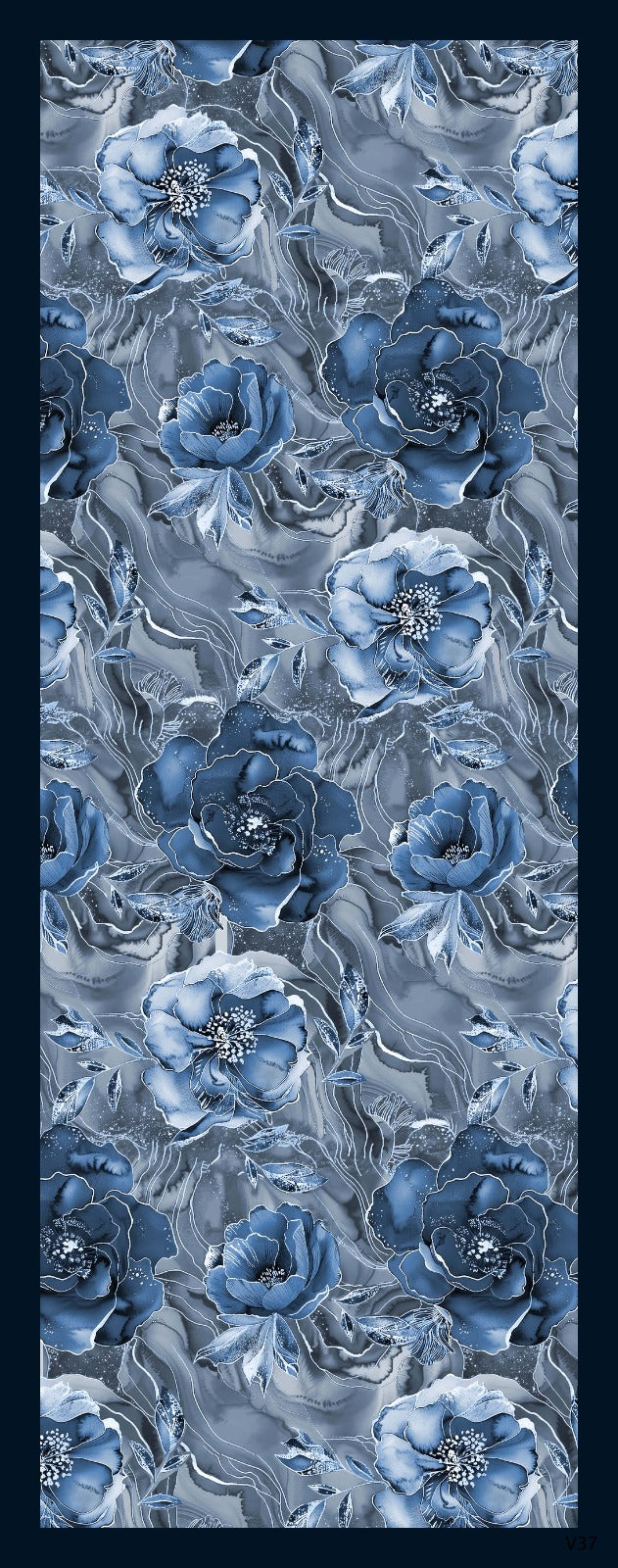 Desenli Kraş Şal B-3055-10 - Venosa Scarf Şal
