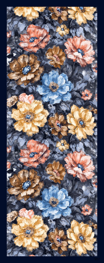 Desenli Kraş Şal B-3058-10 - Venosa Scarf Şal
