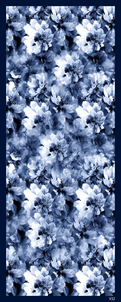 Desenli Kraş Şal B-3060-10 - Venosa Scarf Şal