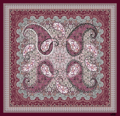 Dijital Soft Eşarp V-5563-11 - Venosa Scarf Eşarp