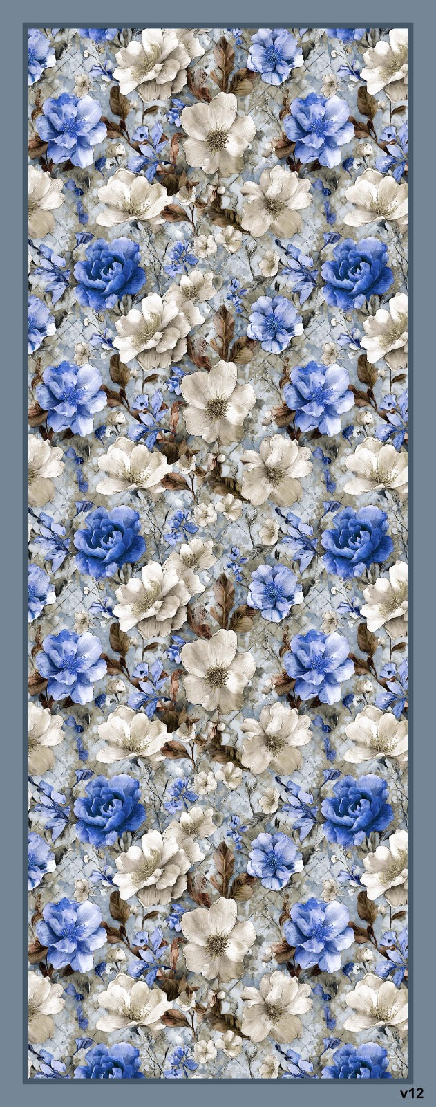 Desenli Kraş Şal B-3053-11 - Venosa Scarf Şal