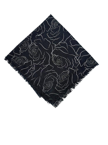 Pigment Baskı Flama Flam Eşarp F-8102-11 LACİVERT - detay