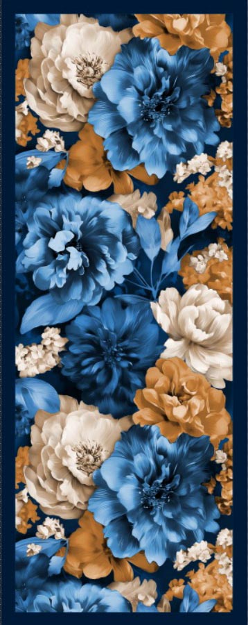Desenli Kraş Şal B-3051-12 - Venosa Scarf Şal