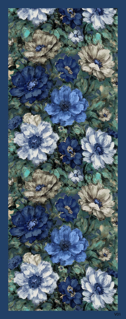 Desenli Kraş Şal B-3058-12 - Venosa Scarf Şal