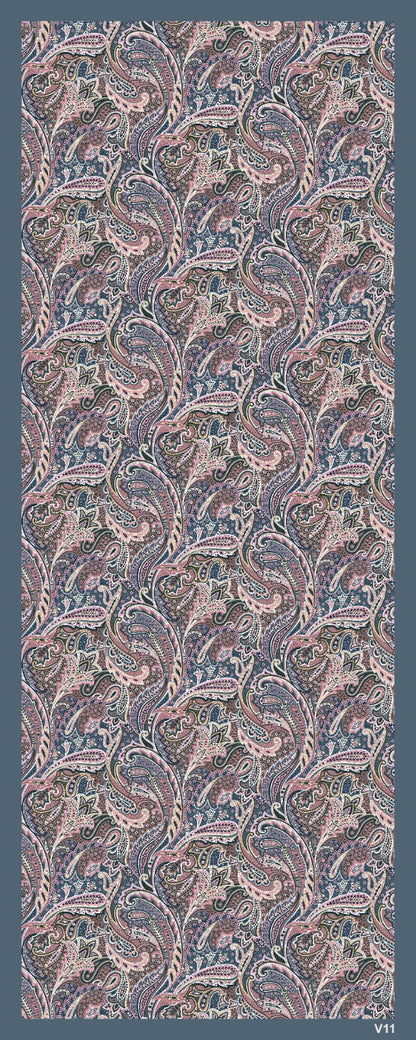 Desenli Kraş Şal B-3057-12 - Venosa Scarf Şal