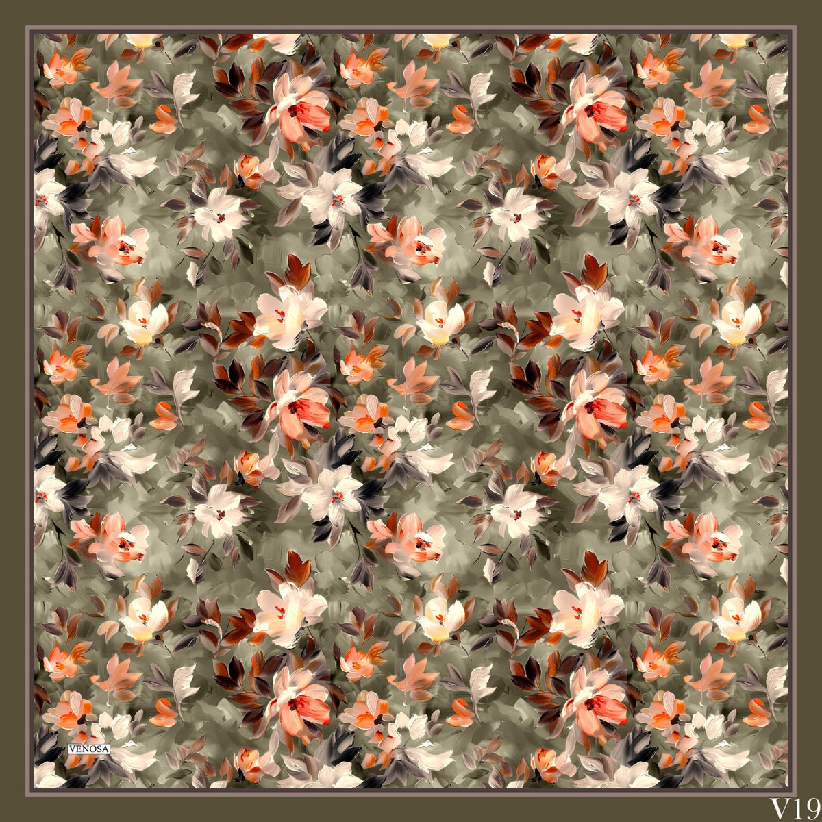 Dijital Soft Eşarp V-5573-13 - Venosa Scarf Eşarp
