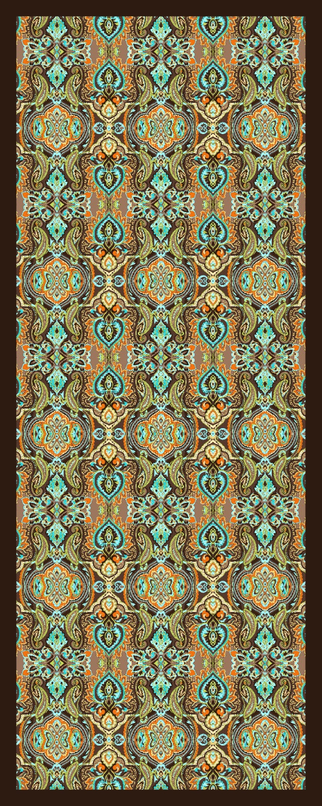 Desenli Kraş Şal B-3061-13 - Venosa Scarf Şal