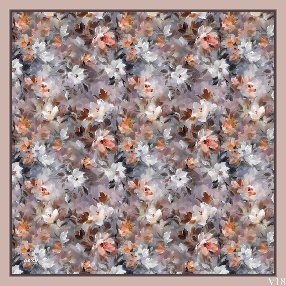 Dijital Soft Eşarp V-5573-14 - Venosa Scarf Eşarp