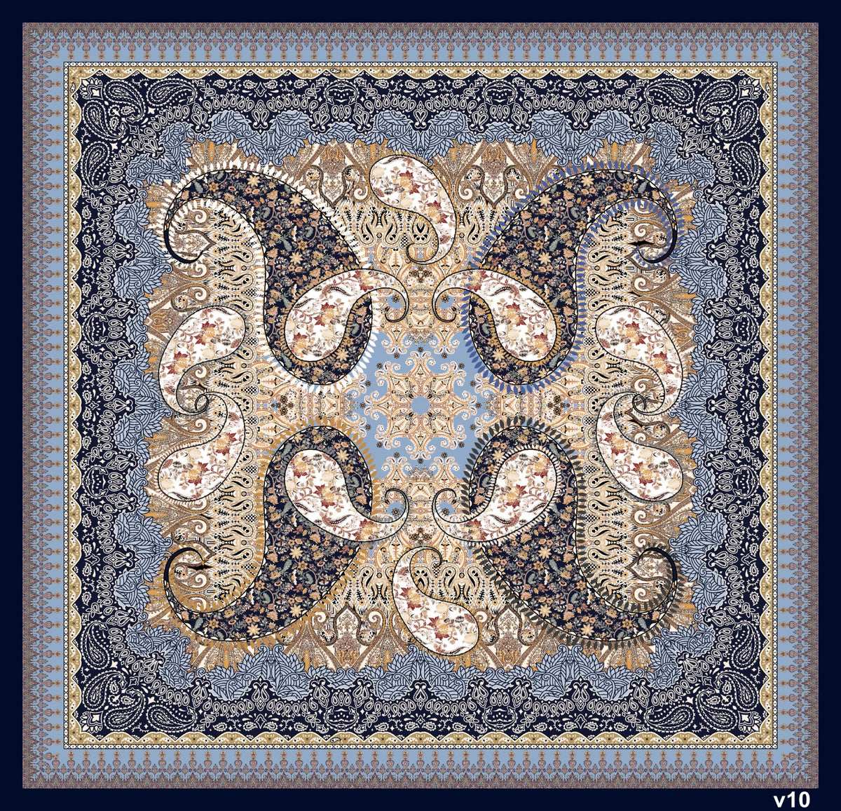 Dijital Soft Eşarp V-5563-14 - Venosa Scarf Eşarp