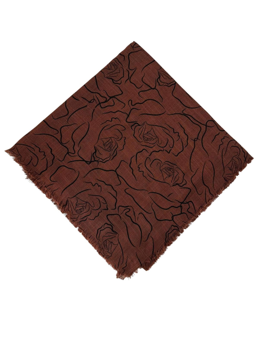 Pigment Baskı Flama Flam Eşarp F-8102-15 - Venosa Scarf Eşarp