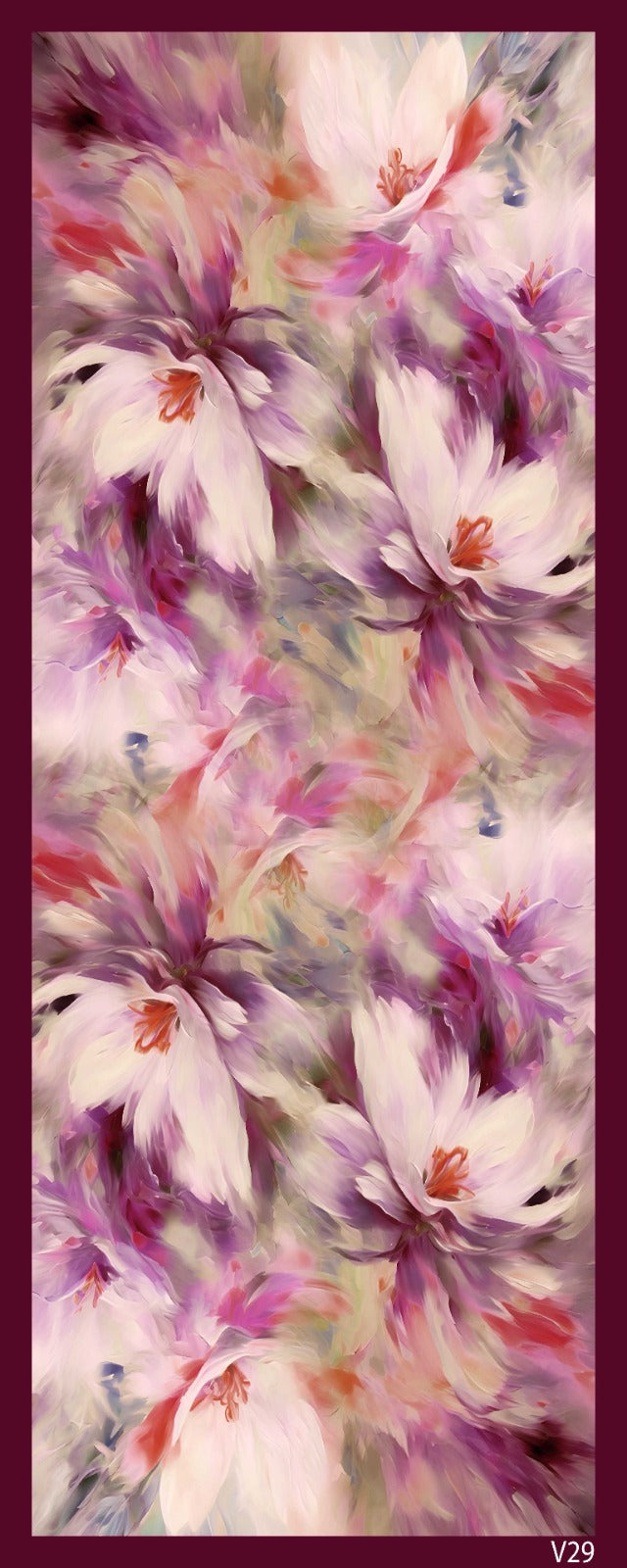 Desenli Kraş Şal B-3059-15 - Venosa Scarf Şal