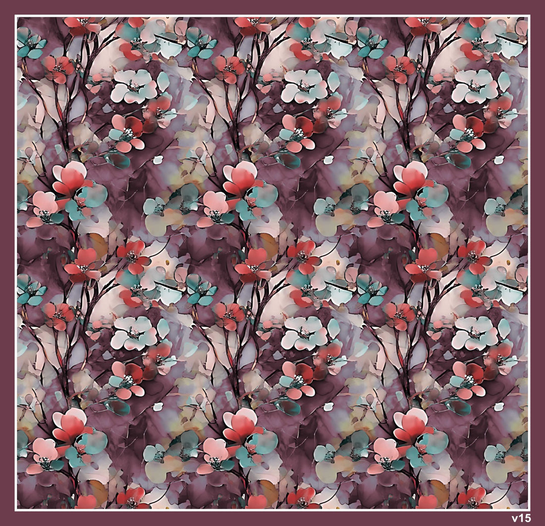 Dijital Soft Eşarp V-5566-15 - Venosa Scarf Eşarp