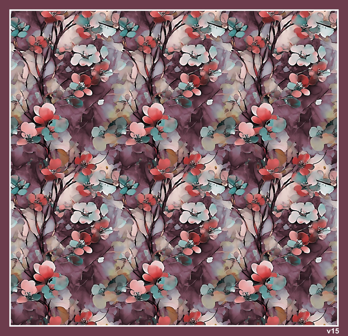 Dijital Soft Eşarp V-5566-15 - Venosa Scarf Eşarp