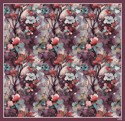 Dijital Soft Eşarp V-5566-15 - Venosa Scarf Eşarp