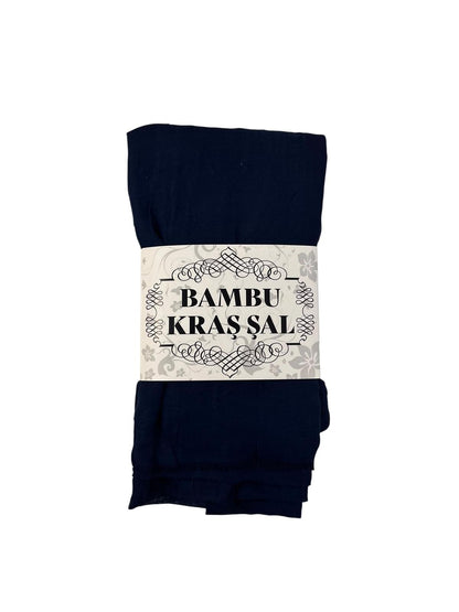 Bambu Kraş Şal B-1012-15 LACİVERT - detay
