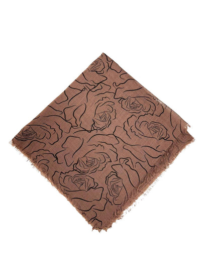 Pigment Baskı Flama Flam Eşarp F-8102-16 - Venosa Scarf Eşarp