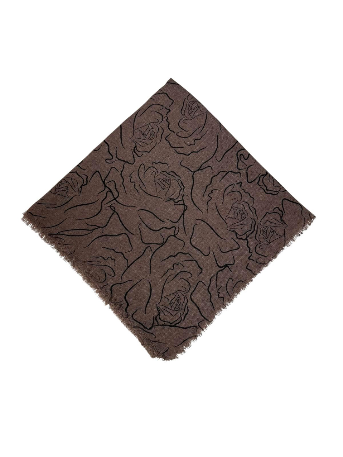 Pigment Baskı Flama Flam Eşarp F-8102-17 - Venosa Scarf Eşarp