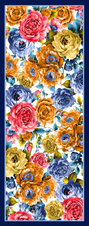 Desenli Kraş Şal B-3013-08 - Venosa Scarf Şal
