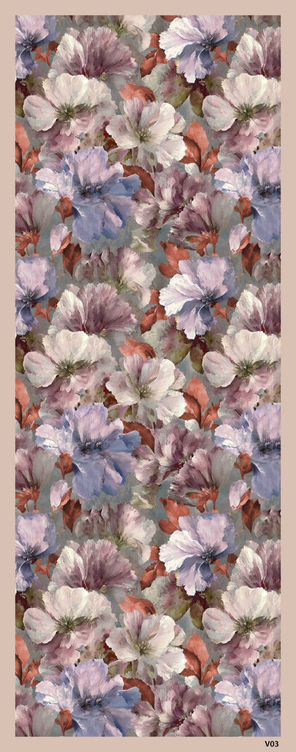 Desenli Kraş Şal B-3054-18 - Venosa Scarf Şal