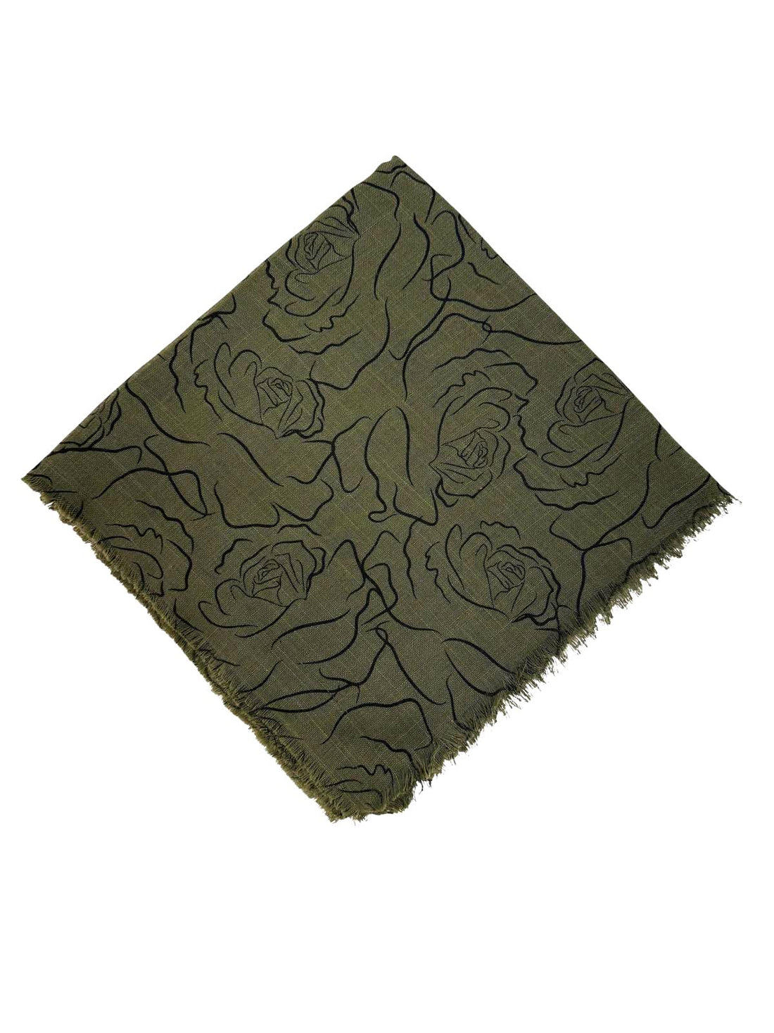 Pigment Baskı Flama Flam Eşarp F-8102-18 - Venosa Scarf Eşarp