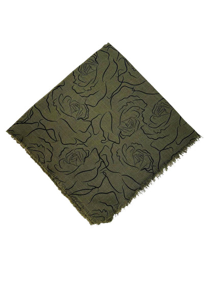 Pigment Baskı Flama Flam Eşarp F-8102-18 - Venosa Scarf Eşarp