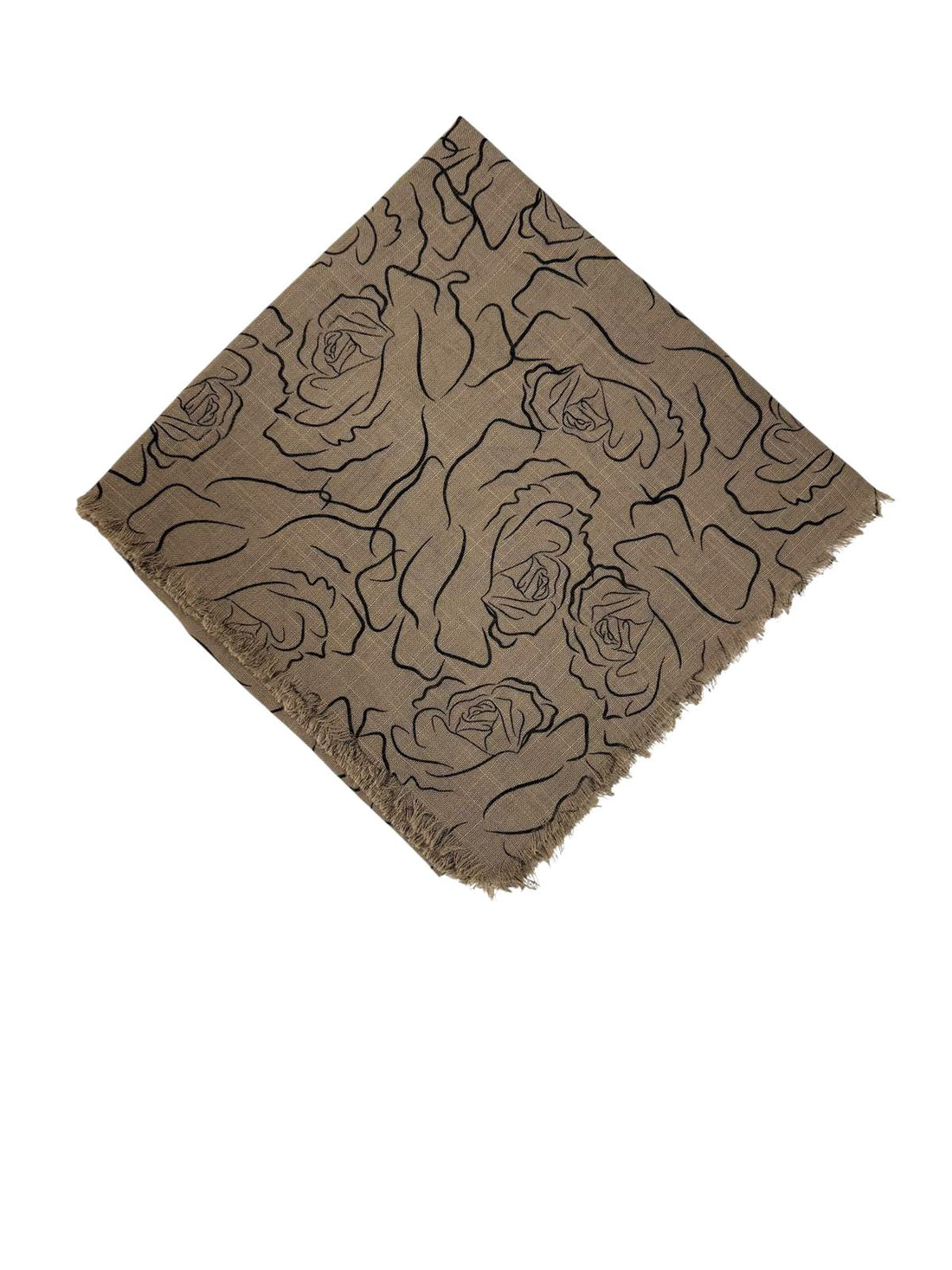 Pigment Baskı Flama Flam Eşarp F-8102-19 - Venosa Scarf Eşarp