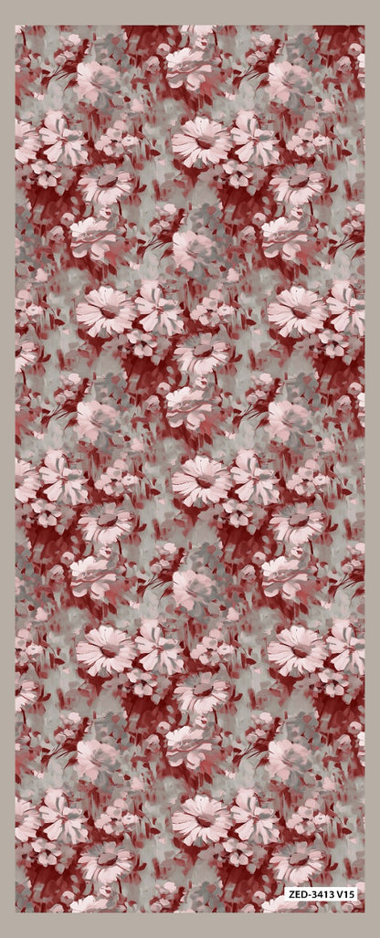 Desenli Kraş Şal B-3043-19 - Venosa Scarf Şal