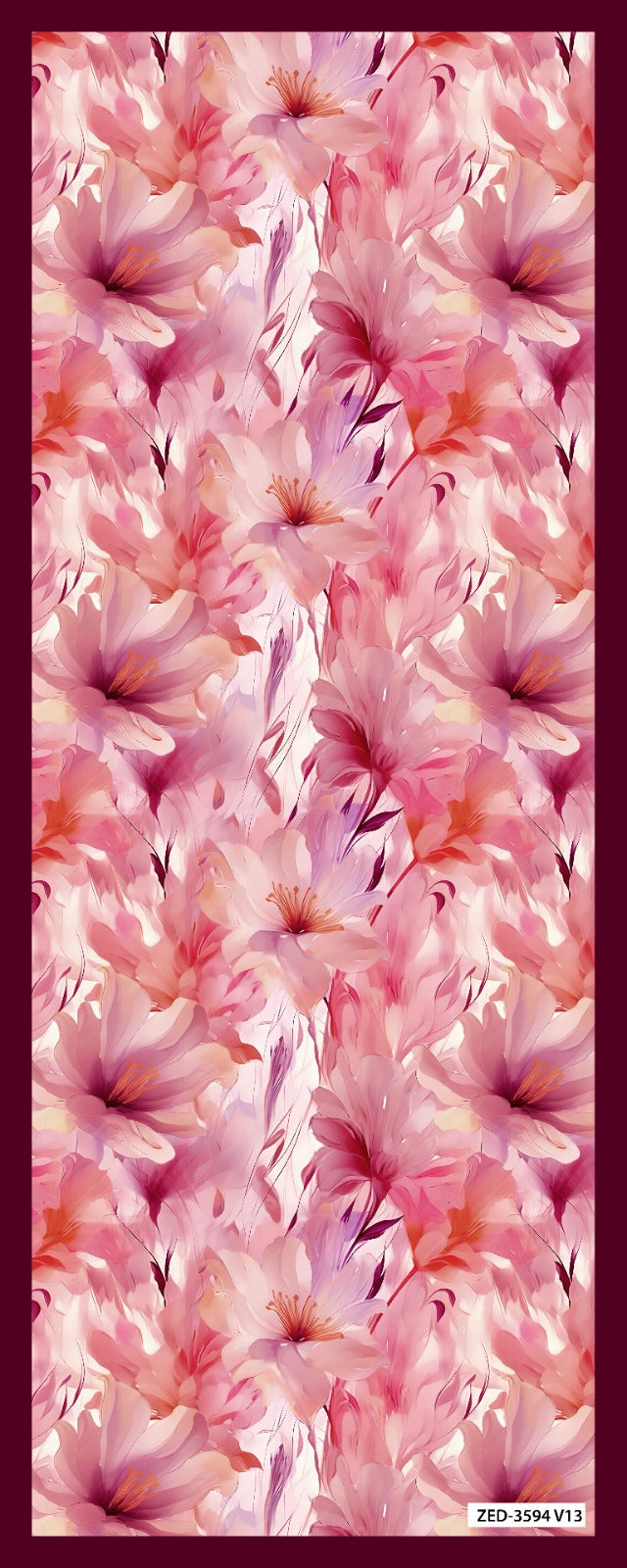 Desenli Kraş Şal B-3062-02 - Venosa Scarf Şal