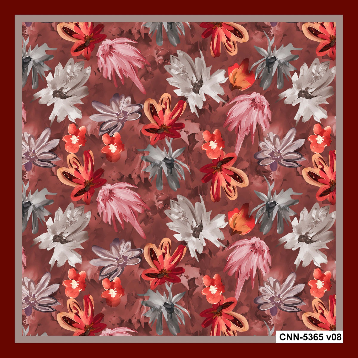 Dijital Soft Eşarp V-5123-02 - Venosa Scarf Eşarp