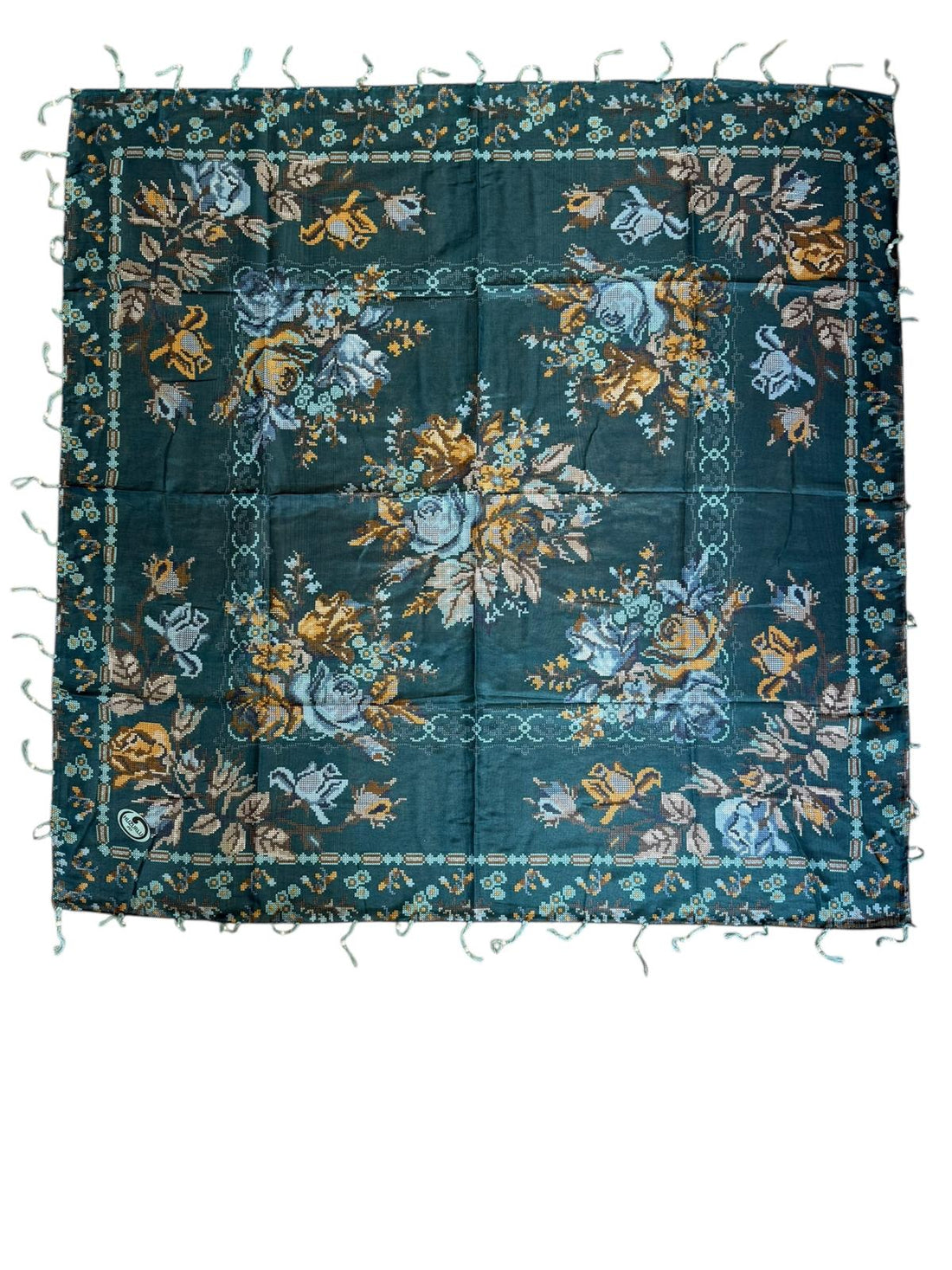 Desenli Boncuklu Yazma V-2021-02 - Venosa Scarf Yazma