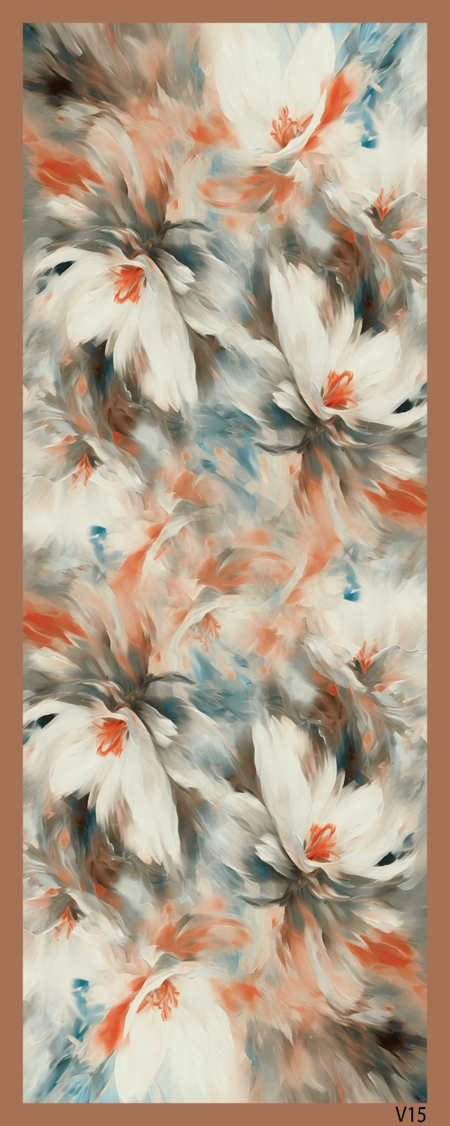 Desenli Kraş Şal B-3059-03 - Venosa Scarf Şal