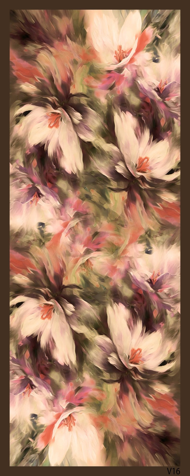 Desenli Kraş Şal B-3059-05 - Venosa Scarf Şal